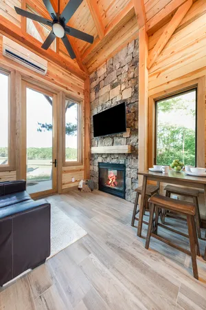 a view of balcony with furniture