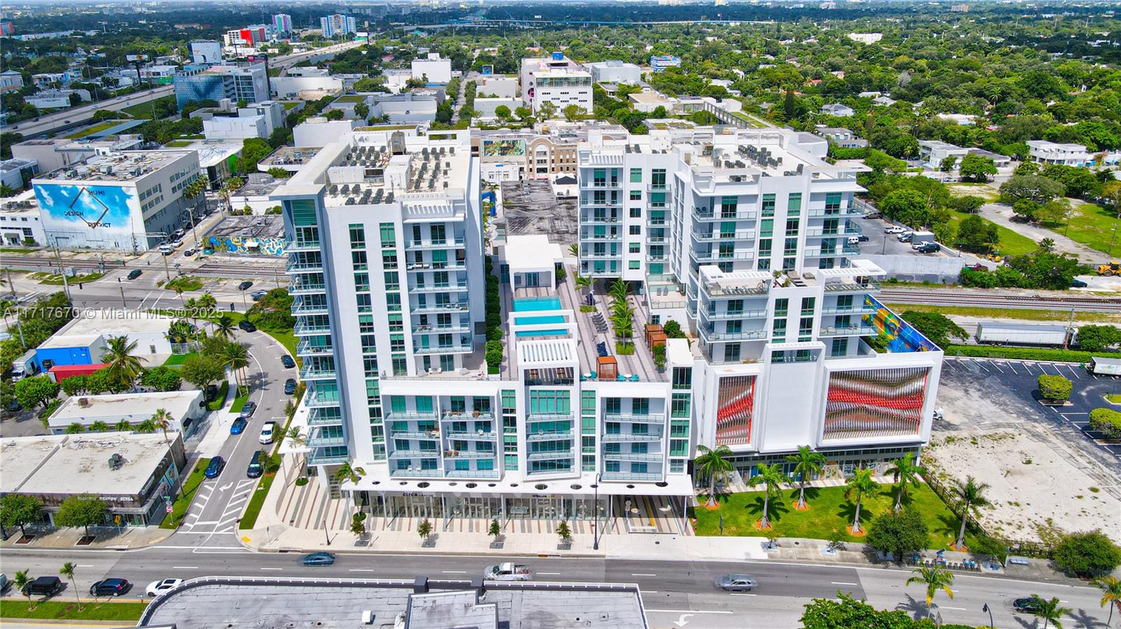 3900 Biscayne Boulevard, Unit N717 Miami, FL 33137 - Photo 34 of 34 an aerial view of multi story residential apartment building with yard