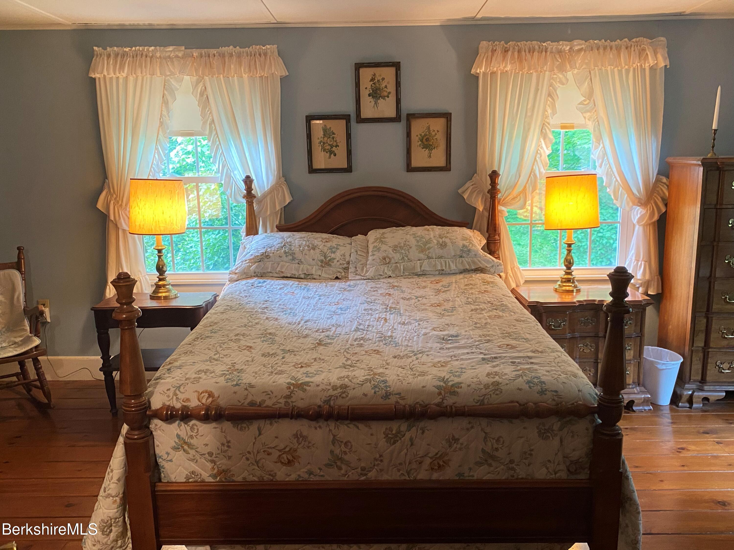 983 State Road Richmond, MA 01254 - Photo 33 of 47 a bedroom with a bed a dresser and next to a window