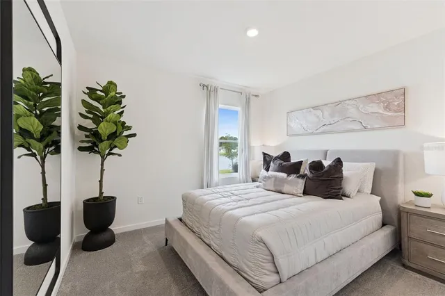 a room with a bed and a couch