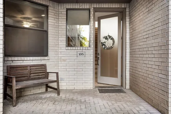 a view of front door