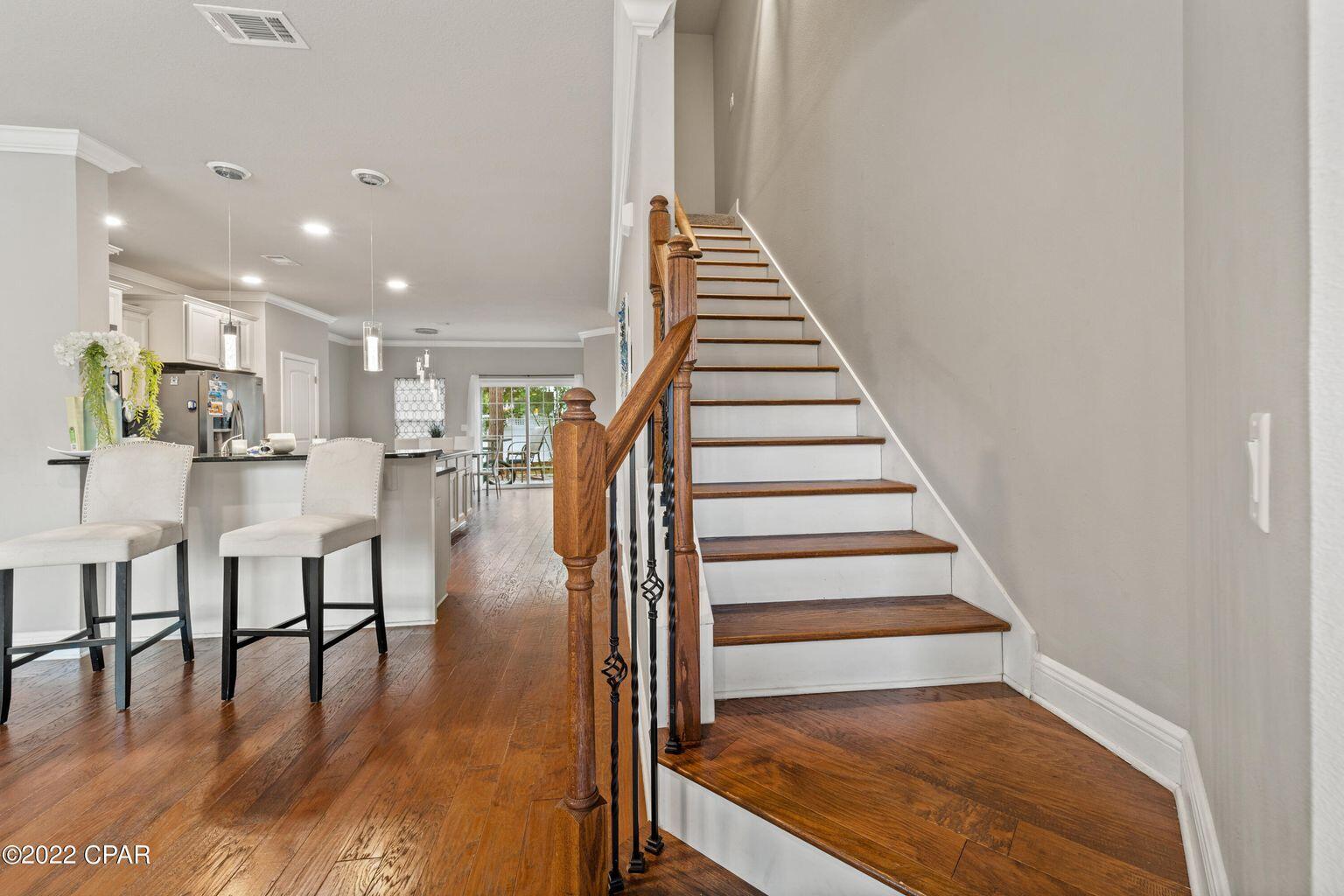 11 Topside Drive Inlet Beach, FL 32461 - Photo 19 of 31 a view of entryway and hall with wooden floor