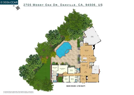 $3,698,800 | 2705 Mossy Oak Drive, Danville, CA 94506