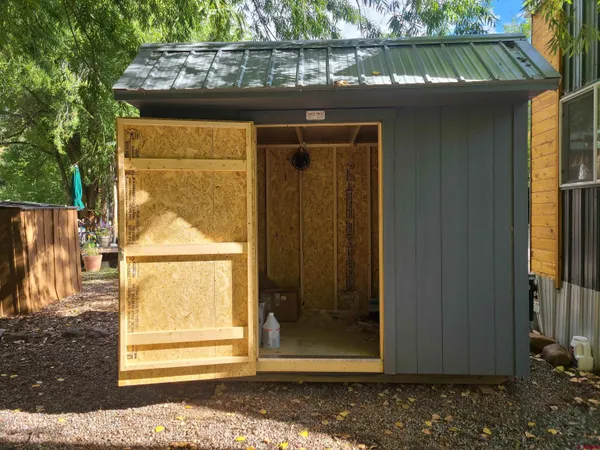 a backyard of a house