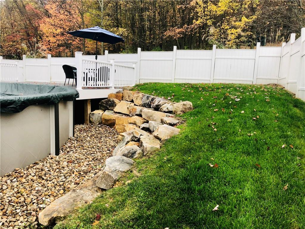 213 Sandworks Road Hunker, PA 15639 - Photo 24 of 25 Decorative Stone around side of pool.