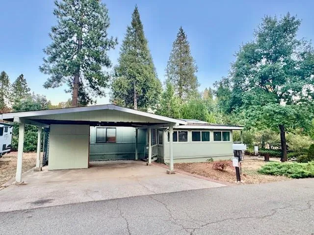a house view with a outdoor space