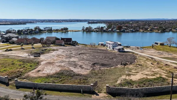 a view of a lake with a mountain view