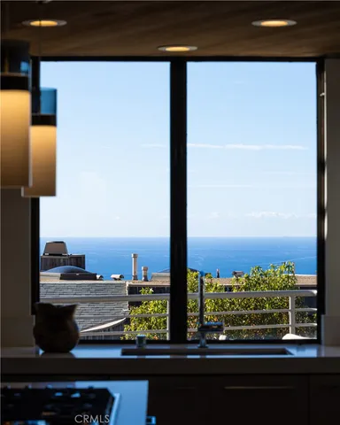 a view of a city from a balcony