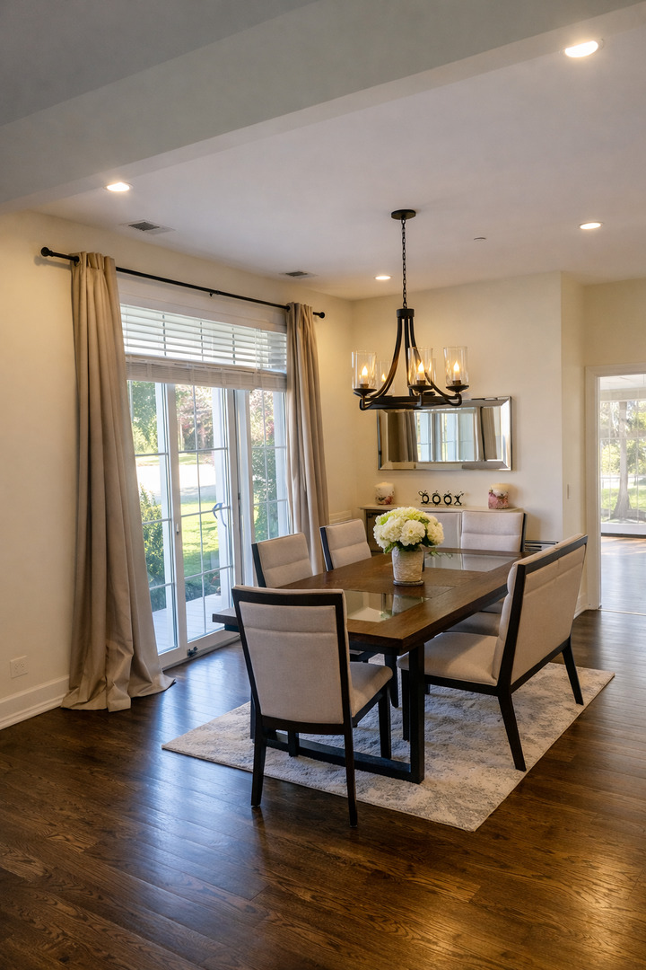 3101 Sprucewood Road Wilmette, IL 60091 - Photo 3 of 10 a view of a dining room with furniture window and wooden floor