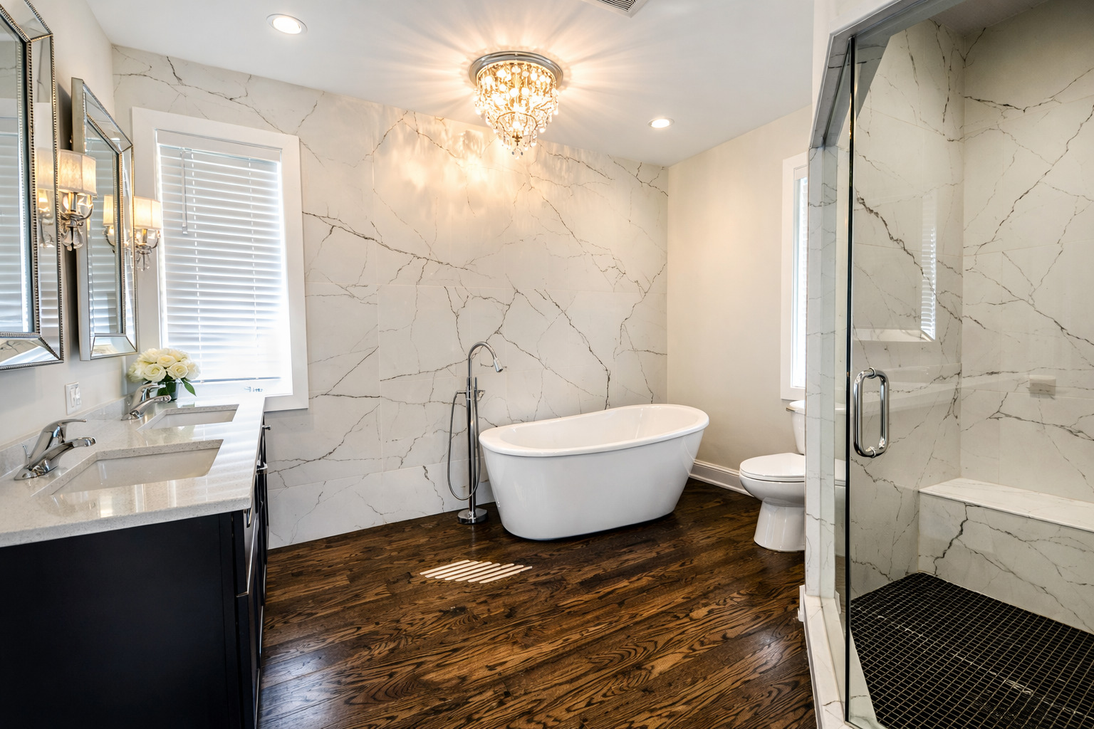3101 Sprucewood Road Wilmette, IL 60091 - Photo 7 of 10 a bathroom with a sink toilet a shower and bathtub