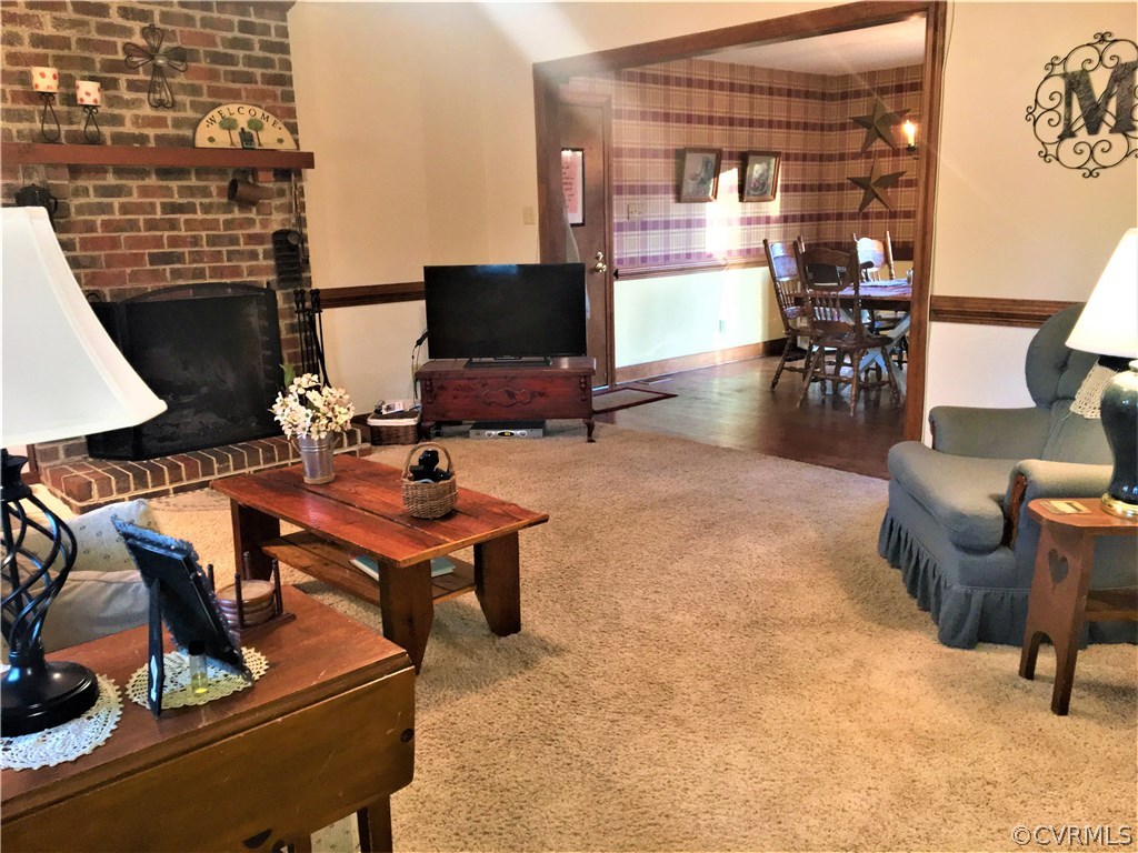 1606 Old Hundred Road Midlothian, VA 23112 - Photo 10 of 30 LIVING ROOM WITH FIREPLACE