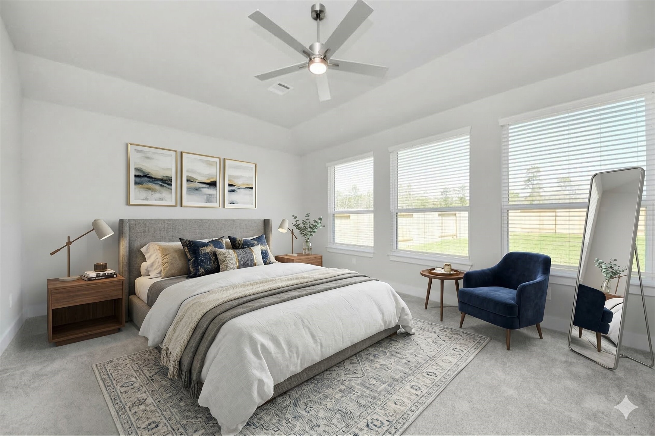 3042 Native Spg Drive Spring, TX 77373 - Photo 23 of 32 Virtually Staged - Primary Bedroom. Sample photo of completed home with similar floor plan. Actual colors and selections may vary.