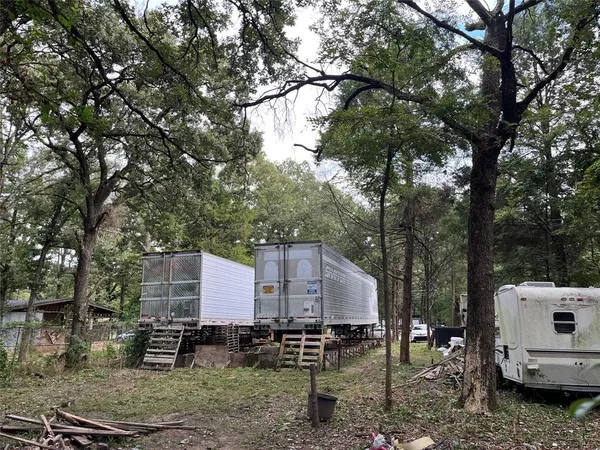 a view of a park with swings