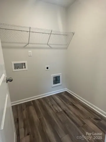 a view of a room with rack on the wall