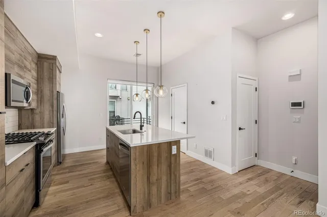 a view of a living room with a balcony