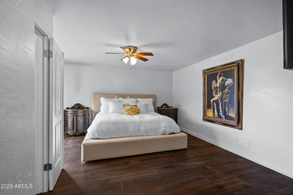 a view of livingroom with furniture and wooden floor