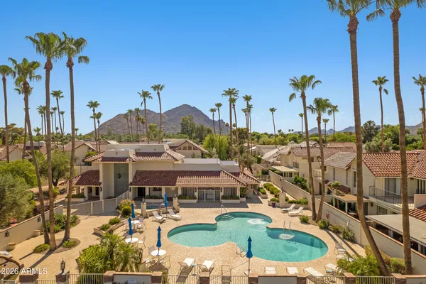a view of a house with a garden