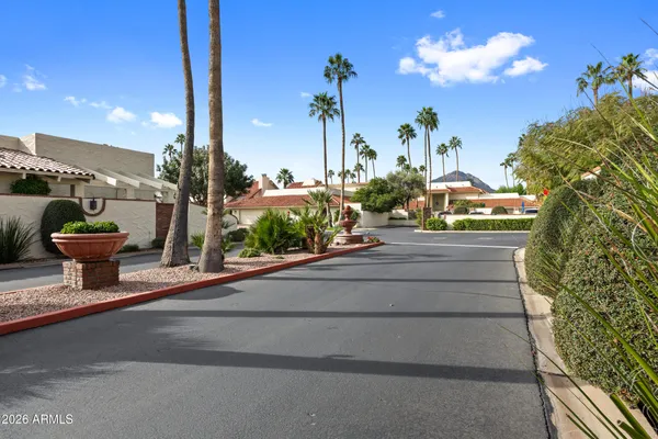 a potted plant sitting on the side of a building