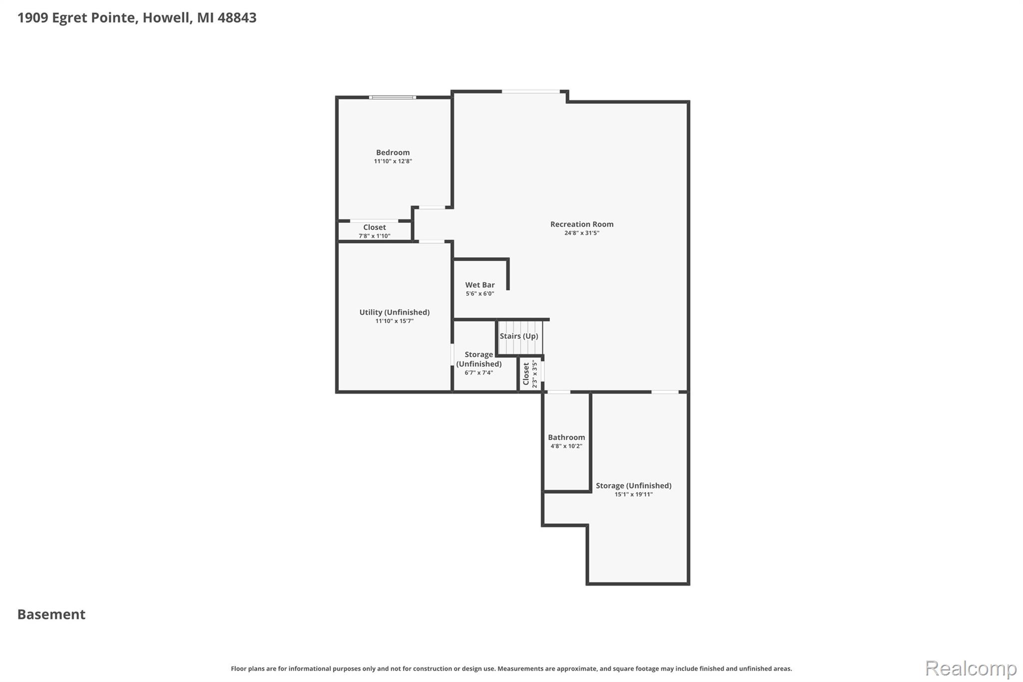 1909 Egret Pointe Howell, MI 48843 - Photo 45 of 45 Basement (4).jpg