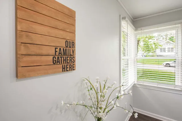 a view of a house with a window