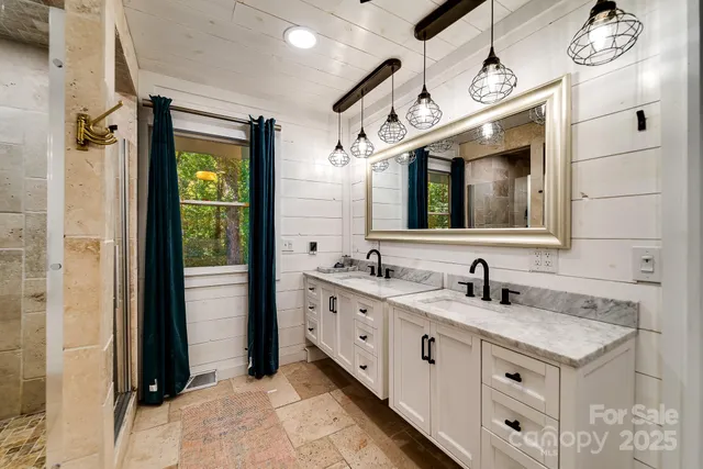 a view of balcony with yard