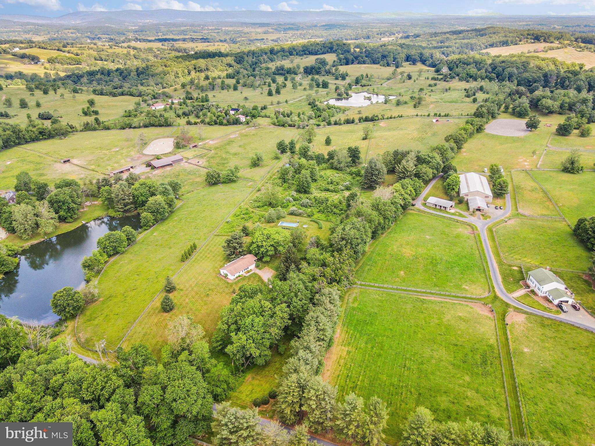 8684 Woodward Road Marshall, VA 20115 - Photo 2 of 30 Aerial View of Residence and Acreage