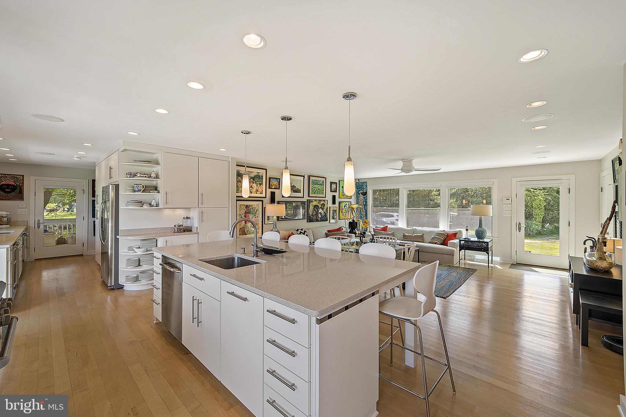 8684 Woodward Road Marshall, VA 20115 - Photo 12 of 30 Kitchen View with Rear Deck Access