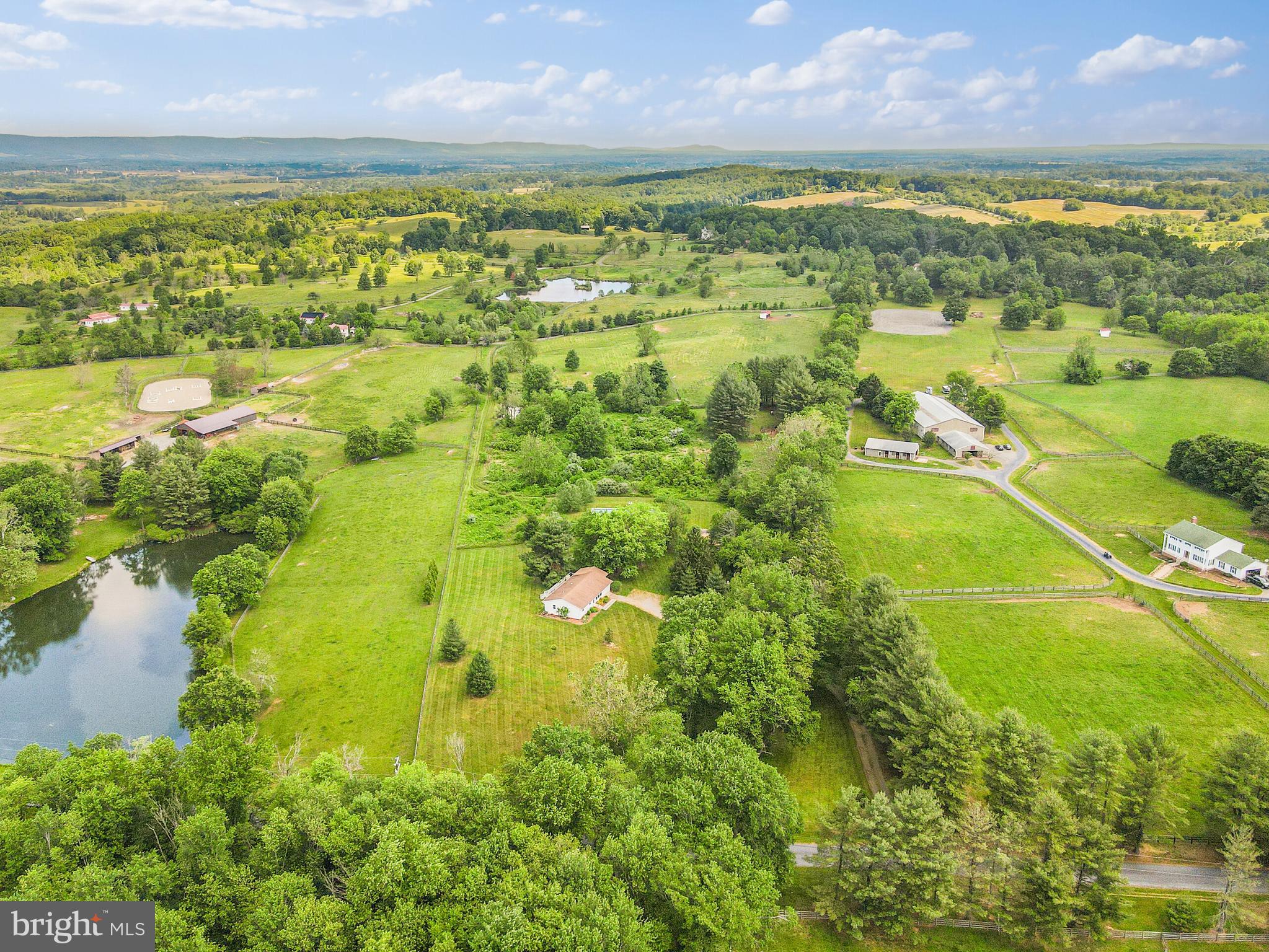 8684 Woodward Road Marshall, VA 20115 - Photo 3 of 30 Aerial View of Residence and Acreage