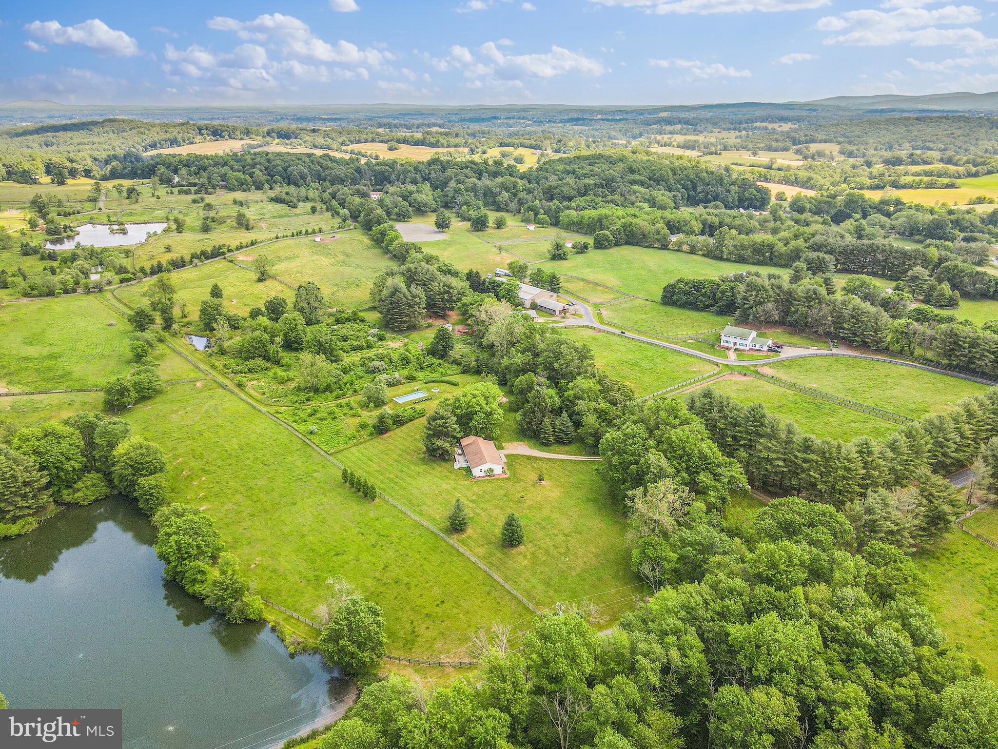 8684 Woodward Road Marshall, VA 20115 - Photo 4 of 30 Aerial View of Residence and Acreage