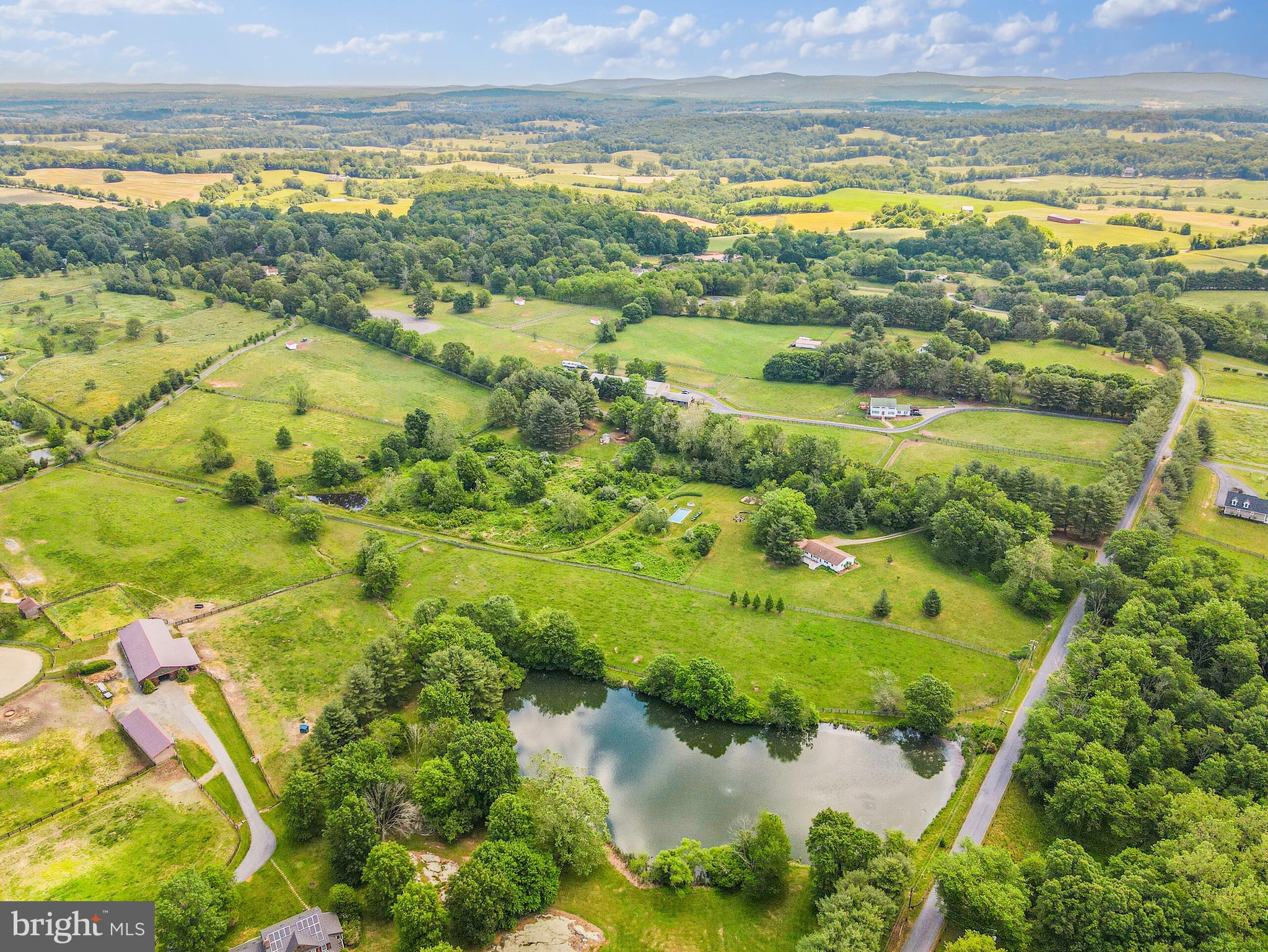 8684 Woodward Road Marshall, VA 20115 - Photo 5 of 30 Aerial View of Residence and Acreage