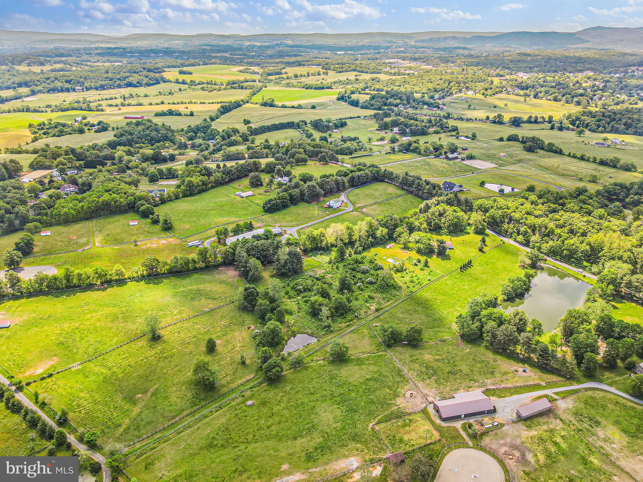 8684 Woodward Road Marshall, VA 20115 - Photo 6 of 30 Aerial View of Residence and Acreage