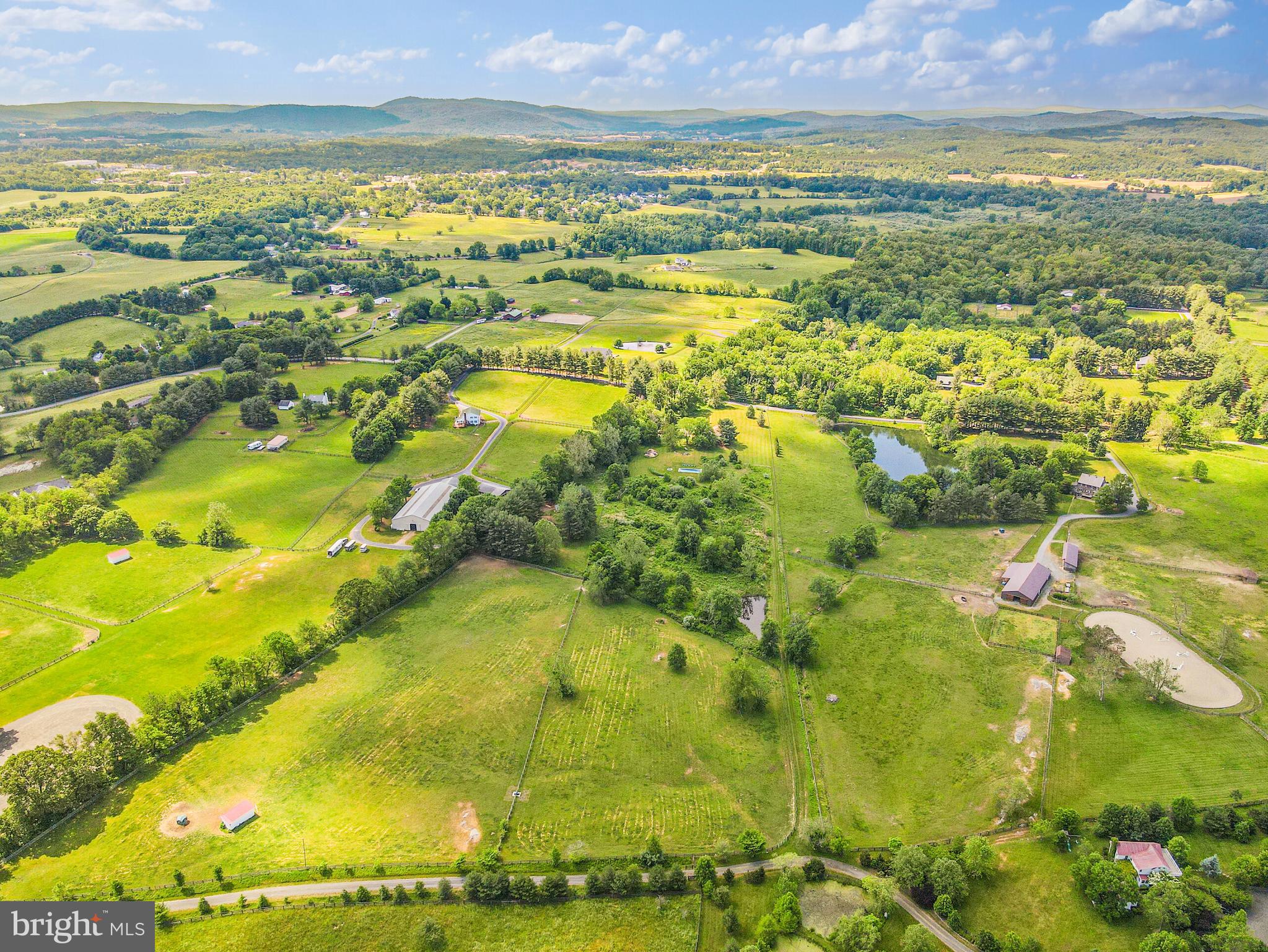 8684 Woodward Road Marshall, VA 20115 - Photo 7 of 30 Aerial View of Residence and Acreage