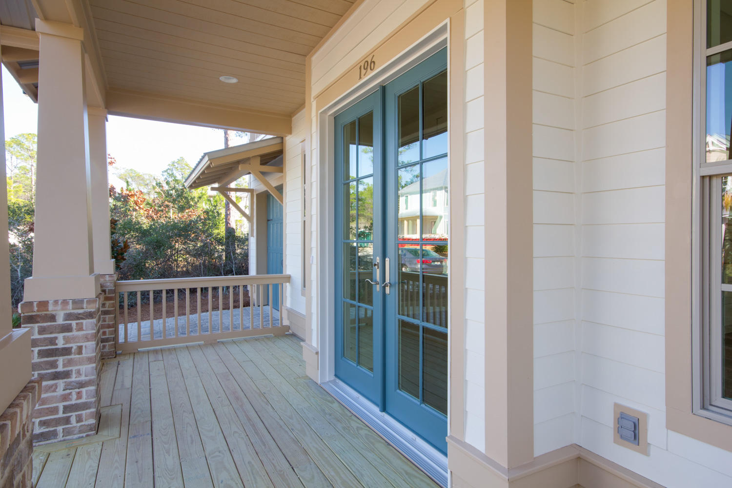 196 Matt's Way Santa Rosa Beach, FL 32459 - Photo 4 of 26 a view of a balcony with wooden floor