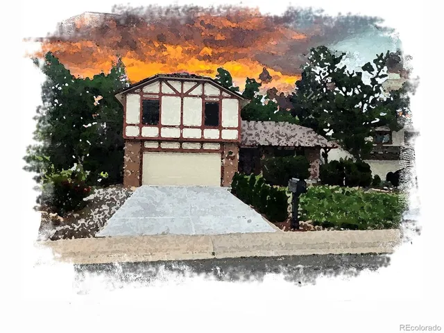 a front view of a house with a yard and potted plants