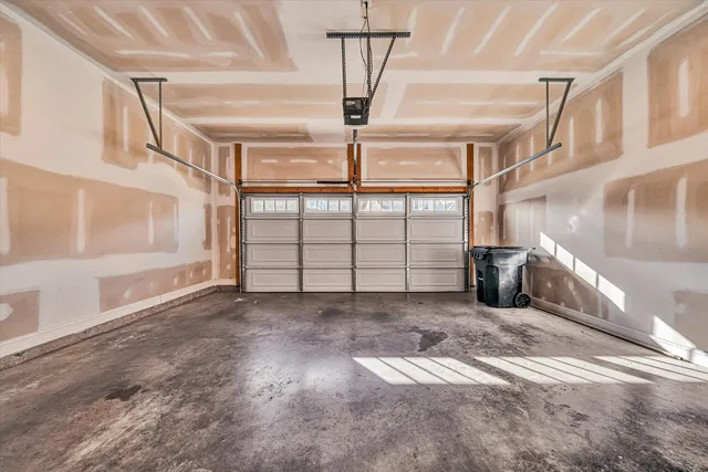 a view of a balcony with wooden floor