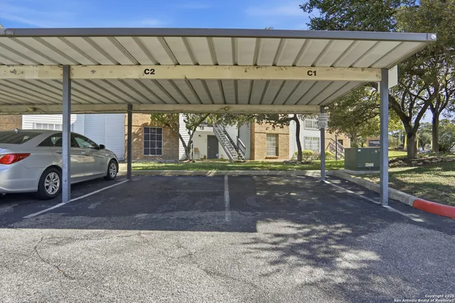 a view of a wrought iron fences