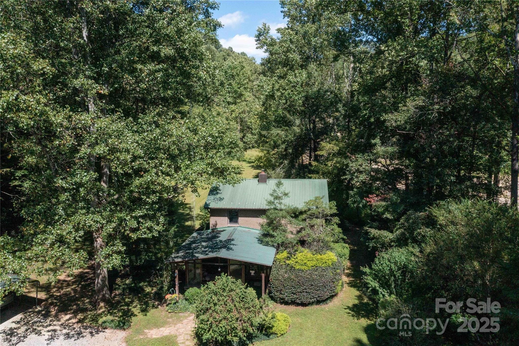 7825 Buck Creek Road Marion, NC 28752 - Photo 4 of 48 an aerial view of a house with a yard