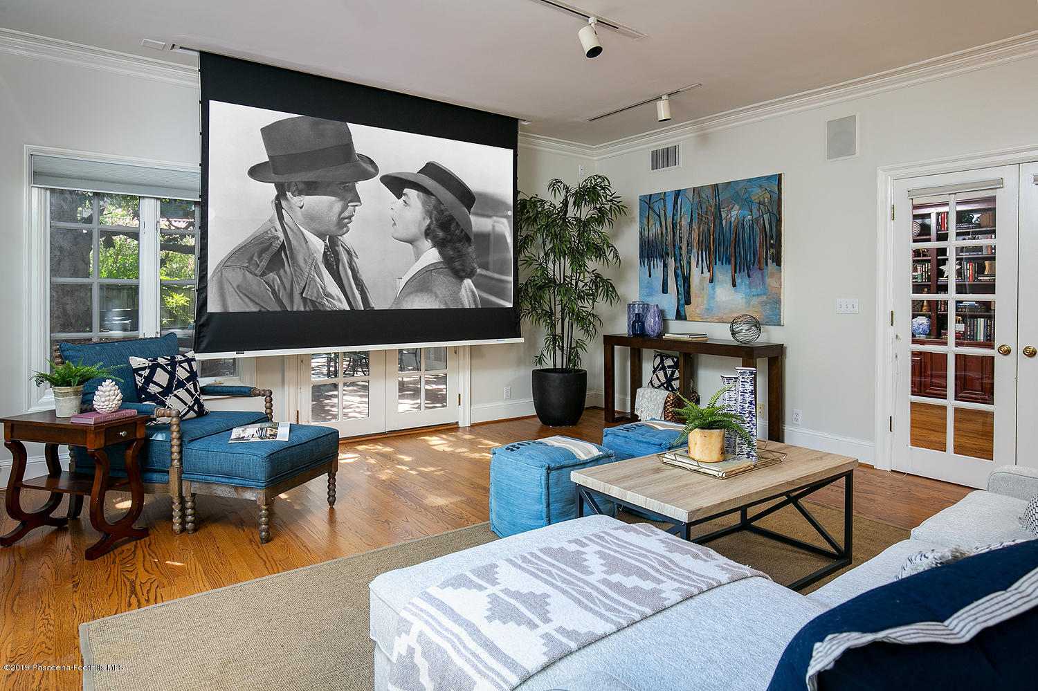 820 Arden Road Pasadena, CA 91106 - Photo 26 of 75 a living room with furniture and a potted plant
