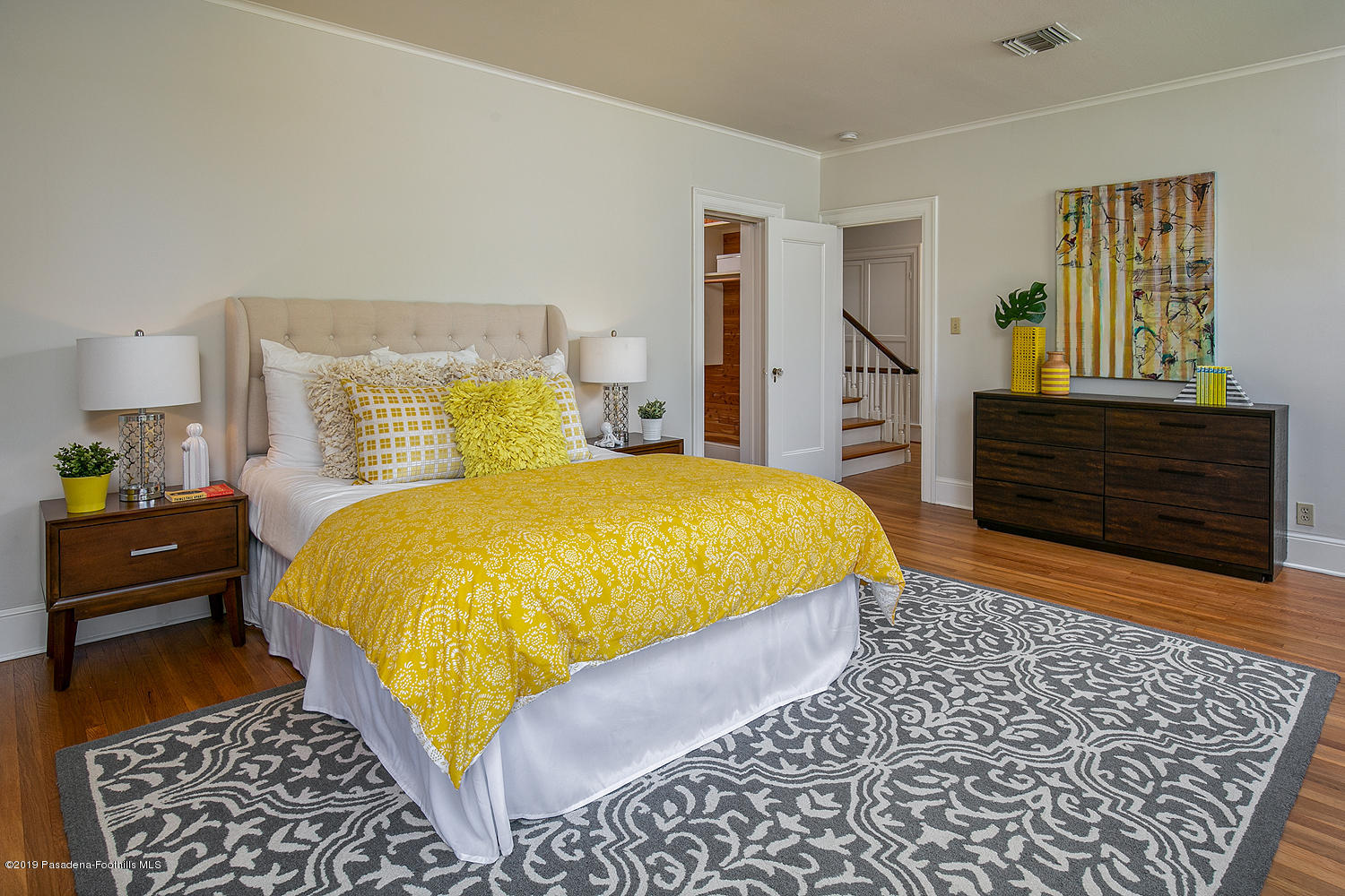 820 Arden Road Pasadena, CA 91106 - Photo 43 of 75 a bed room with a bed and a dresser