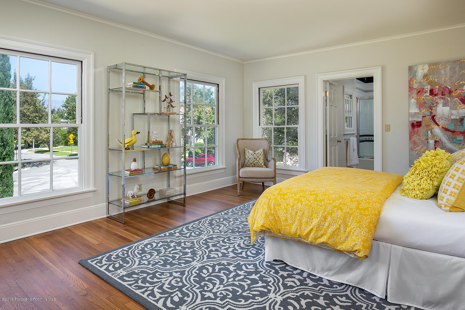 820 Arden Road Pasadena, CA 91106 - Photo 44 of 75 a bed sitting in a bedroom next to a window