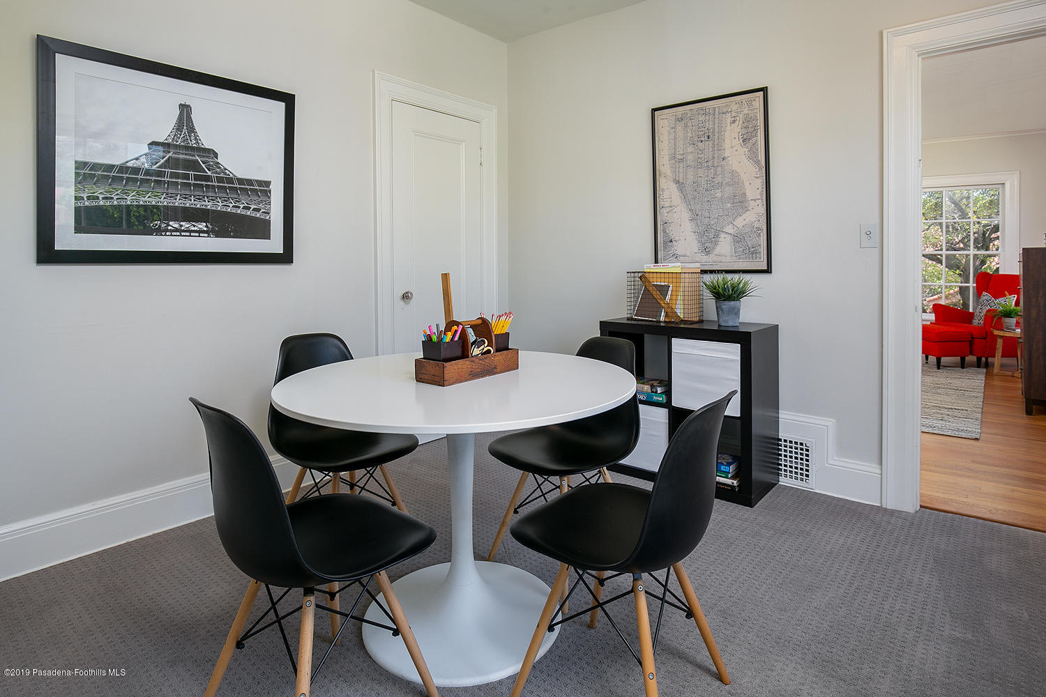 820 Arden Road Pasadena, CA 91106 - Photo 47 of 75 a view of a dining room with furniture and wooden floor