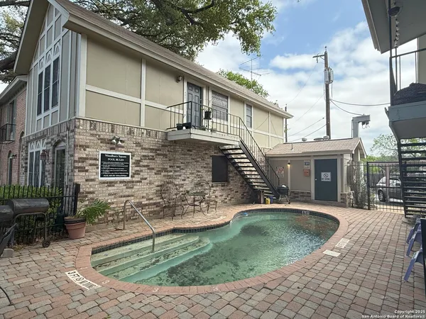 a view of outdoor space with balcony