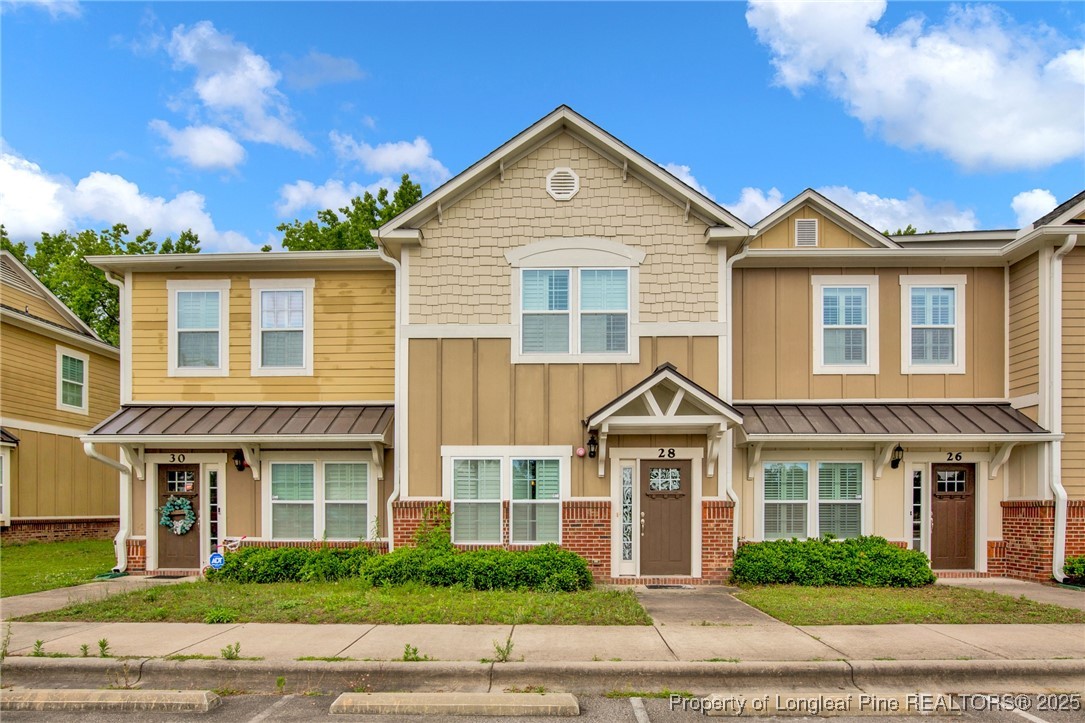 a front view of a house