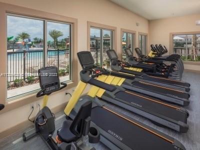 13646 Abberwick Drive Orlando, FL 32832 - Photo 35 of 50 a view of a room with gym equipment
