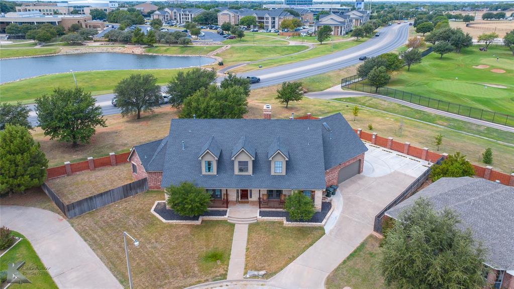 1834 Marathon Court Abilene, TX 79601 - Photo 37 of 39 an aerial view of a house with outdoor space and lake view