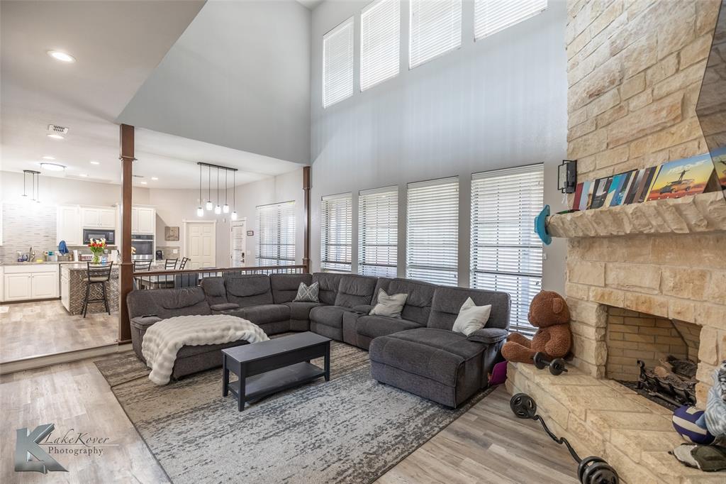 1834 Marathon Court Abilene, TX 79601 - Photo 6 of 39 a living room with furniture and a fireplace