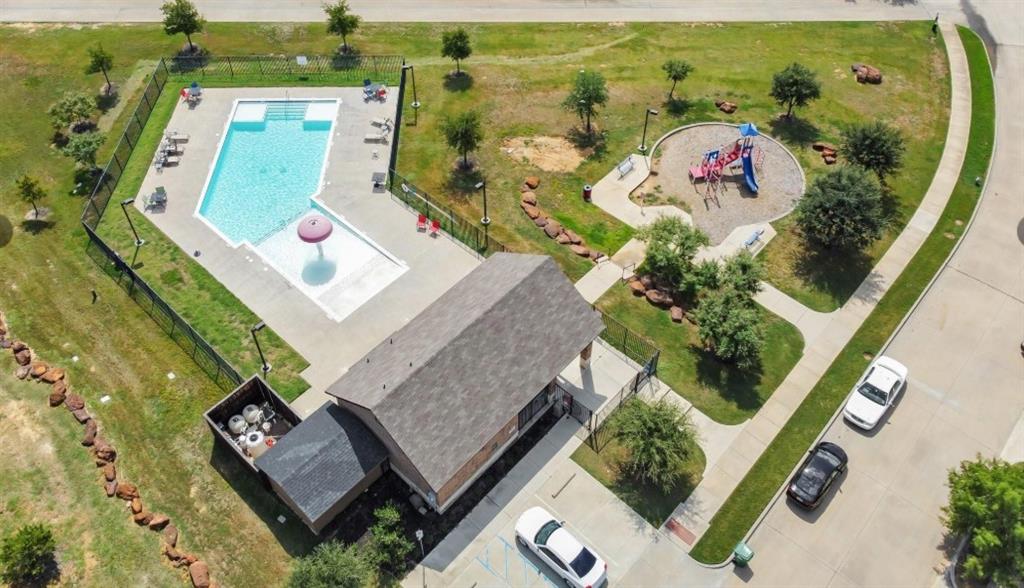 4521 Indian Paint Way Denton, TX 76208 - Photo 35 of 36 an aerial view of a kitchen with swimming pool