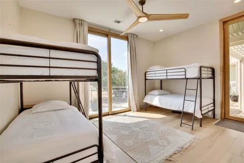 a work room with furniture and windows