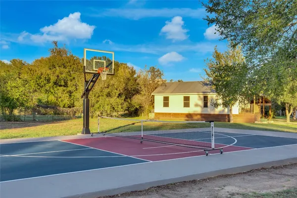 a view of a basketball court