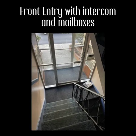 a view of wooden door